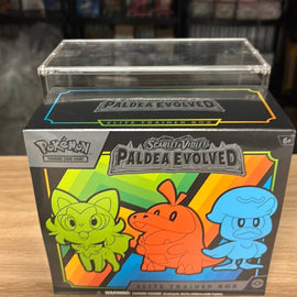 Pokémon Scarlet & Violet Paldea Evolved – Elite Trainer Box med akrylskydd – bild 5