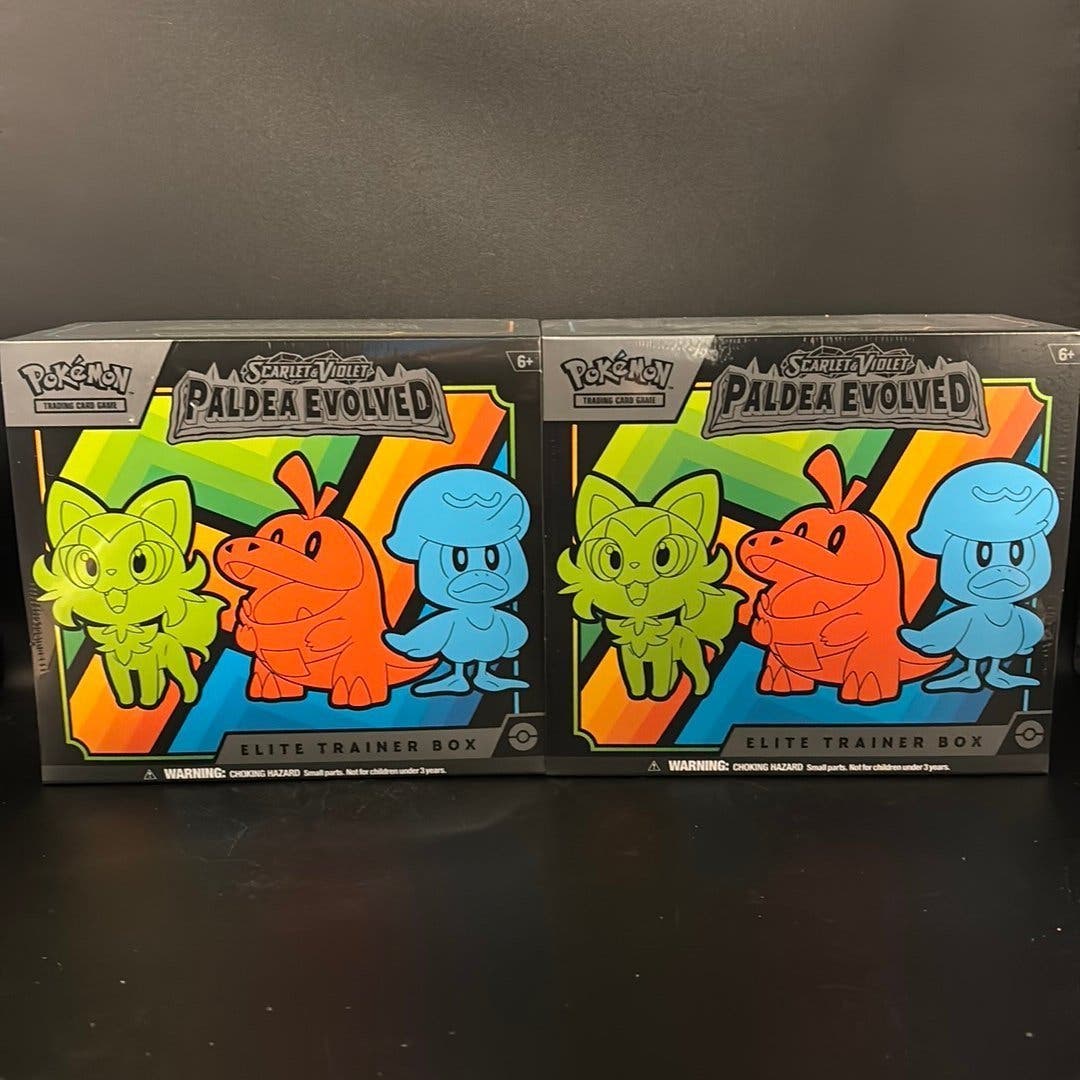 Pokémon Scarlet & Violet Paldea Evolved – 2 st Elite Trainer Box – bild 1