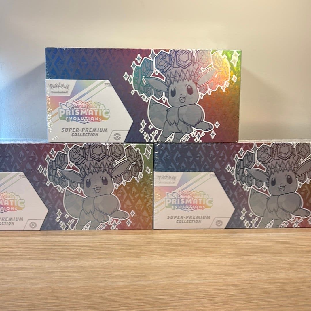 Pokémon Scarlet & Violet Prismatic Evolutions Super-Premium Collection – 3 st – bild 1