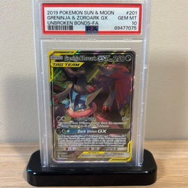 Pokémon Greninja & Zoroark-GX #201 – Unbroken Bonds – PSA 10 – bild 1