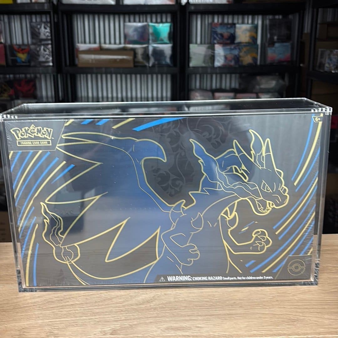 Pokémon Mega Charizard X ex Ultra-Premium Collection med akrylskydd – bild 1