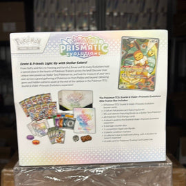 Pokémon Scarlet & Violet Prismatic Evolutions – Elite Trainer Box med akrylskydd – bild 2