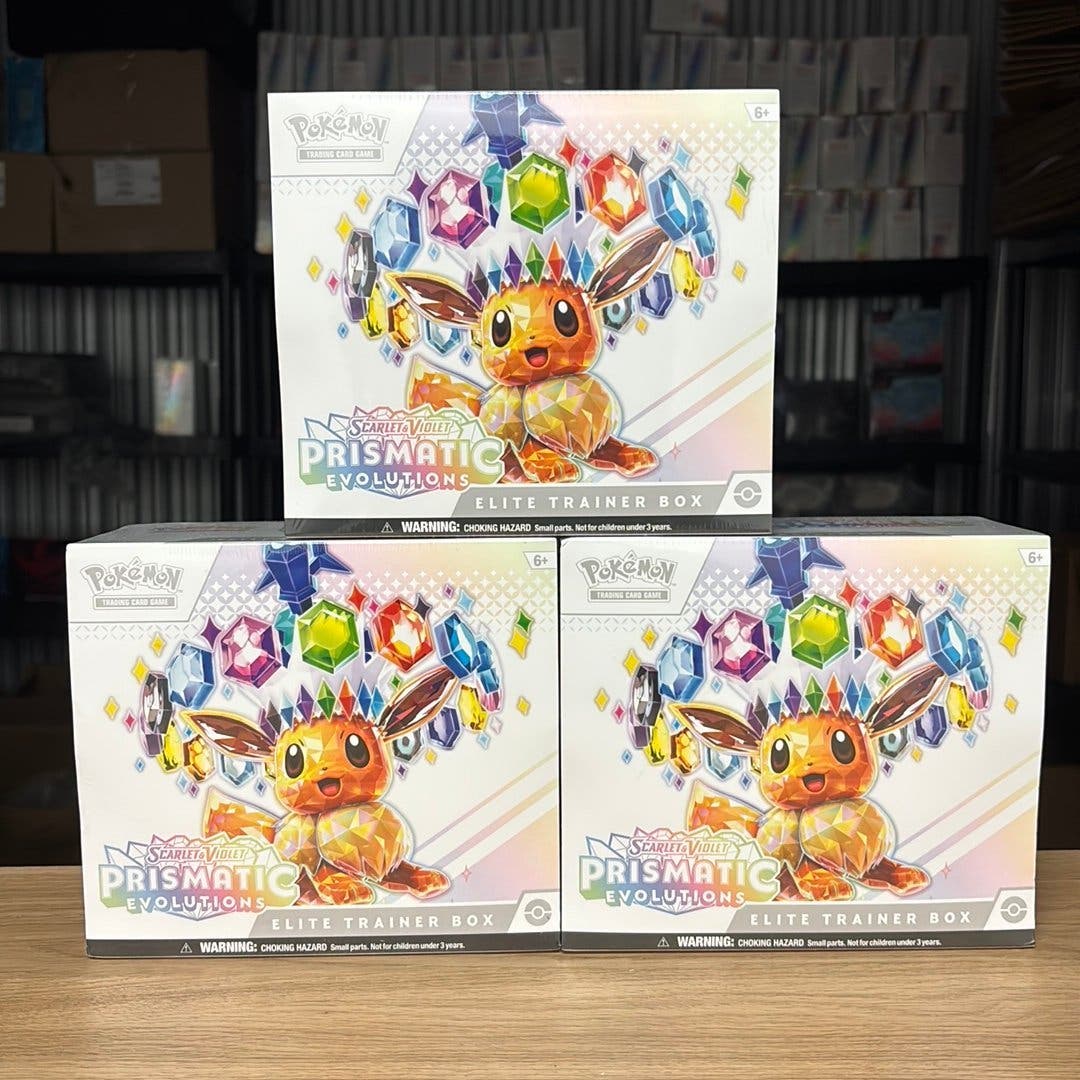 Pokémon Scarlet & Violet Prismatic Evolutions – 3 st Elite Trainer Box – bild 1