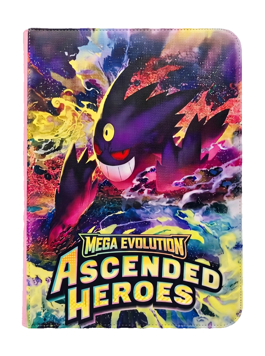 UV-tryckt binder med Gengar och Ascended Heroes-motiv