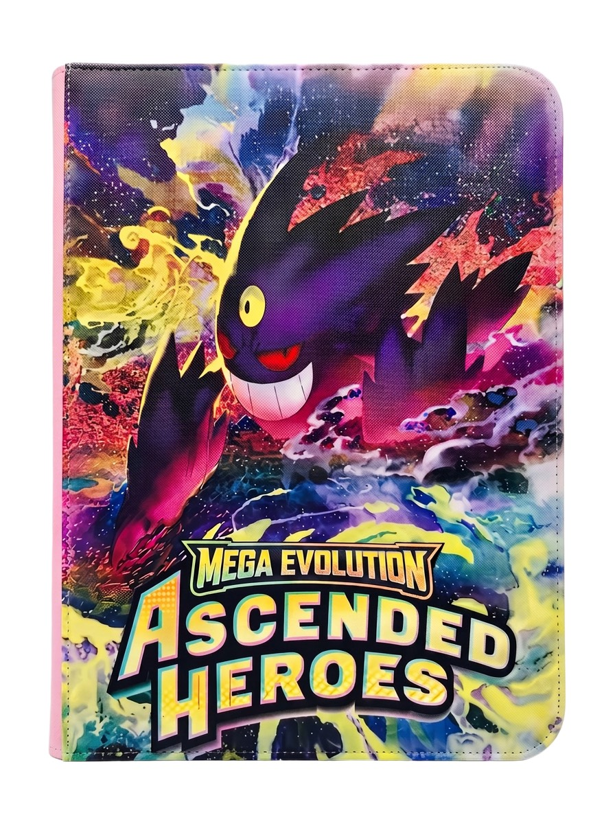 UV-tryckt binder med Gengar och Ascended Heroes-motiv